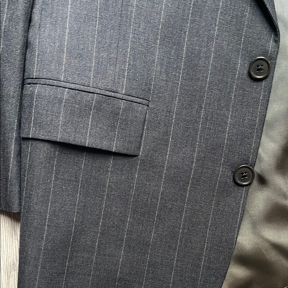 Dior Classic Gray Pinstripe Men's Blazer - Picture 2 of 5